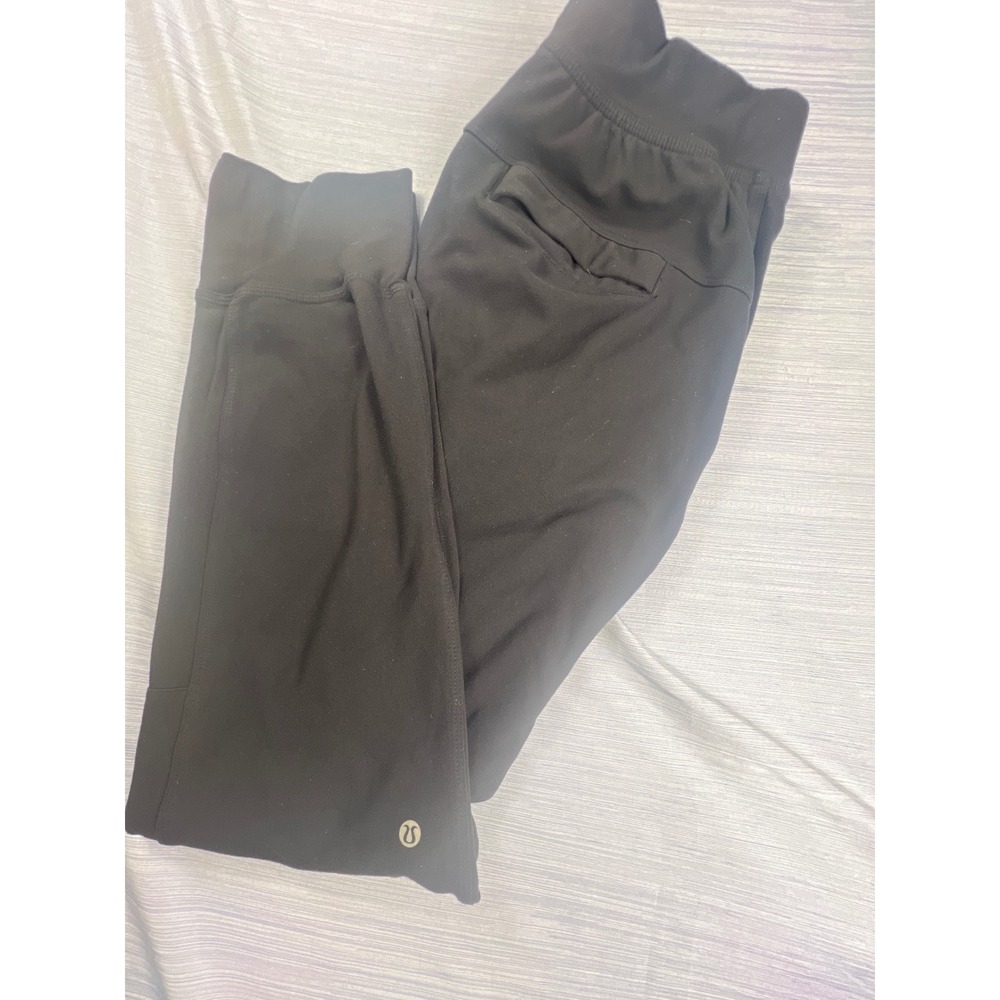 Lululemon ABC Jogger Mens Black Tapered Activewear Pants Size M 28.5 Inseam